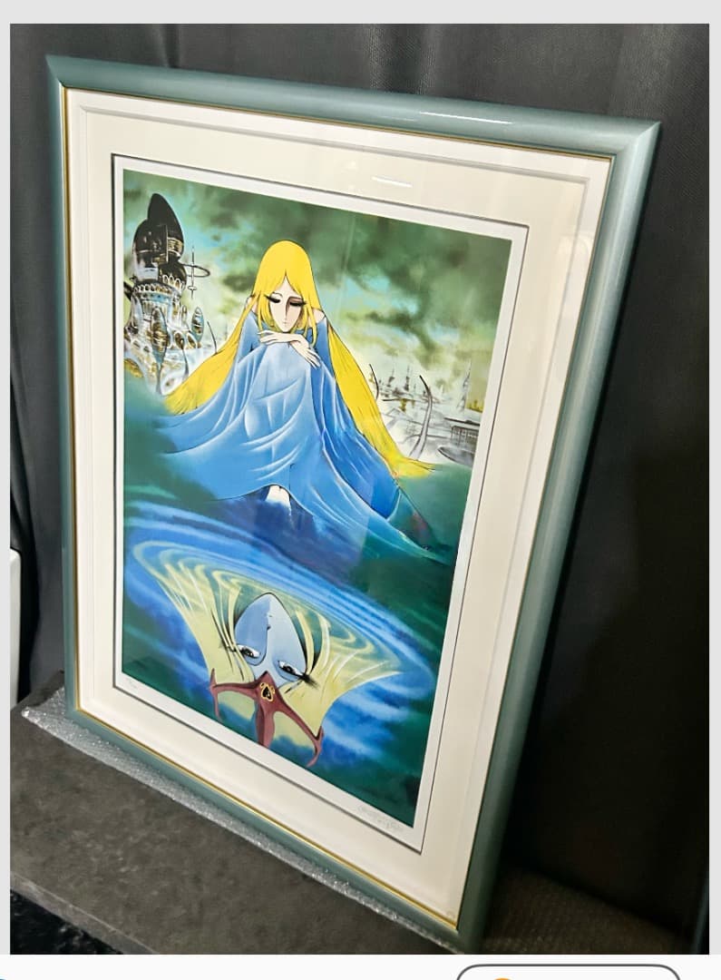 松本零士1000年女王「伝説の環」シルクスクリーン直筆サイン版画 銀河鉄道999