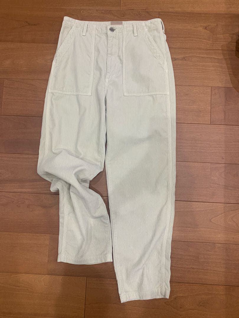 THESHISHIKUI コーデュロイ ホワイトパンツ