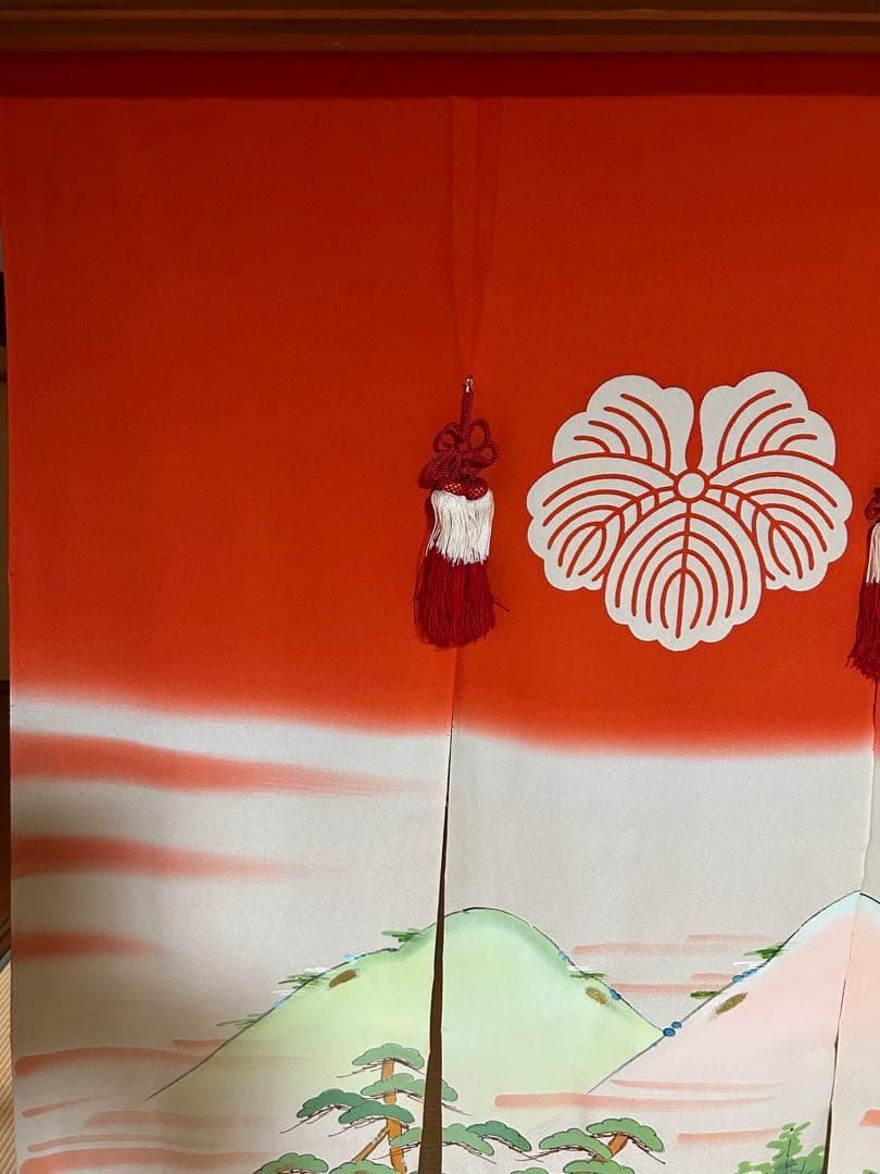 B*o様 11/30限定価格 1万円引き 高級 のれん 花嫁のれん 庭 山 松