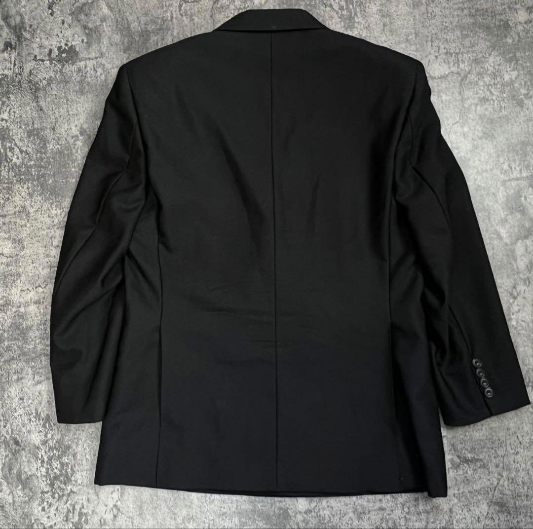 Burberrys ウール＆モヘア ダブルブレストブレザー ブラック