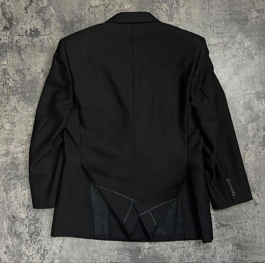 Burberrys ウール＆モヘア ダブルブレストブレザー ブラック