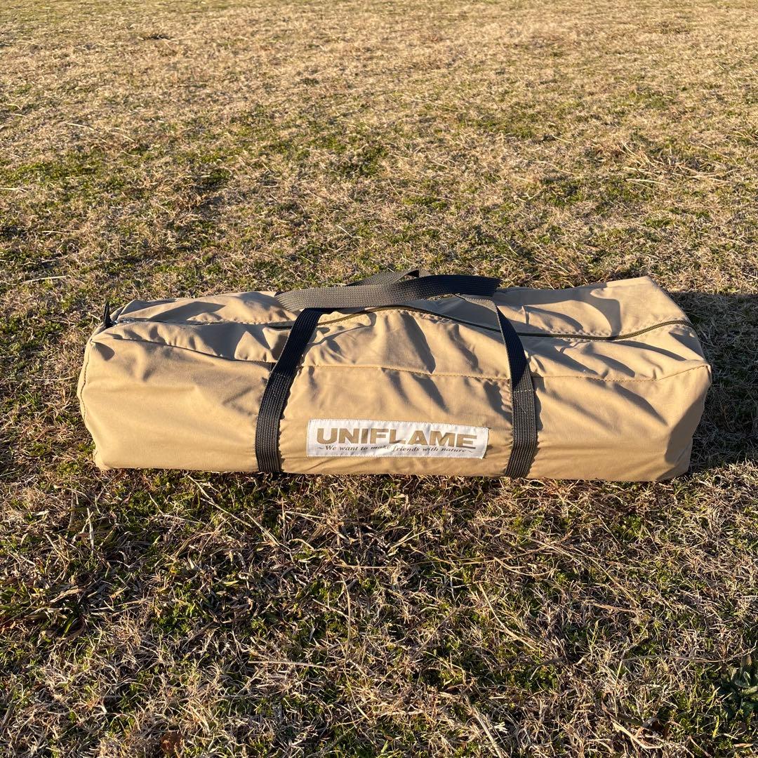 ユニフレーム TC REVOタープ ナチュラム限定 スチールポール付き