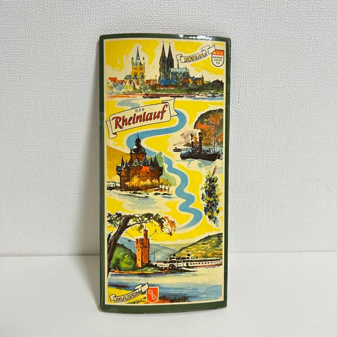 ドイツ・ライン川の観光案内パンフレット　1950年代　年代物　古書