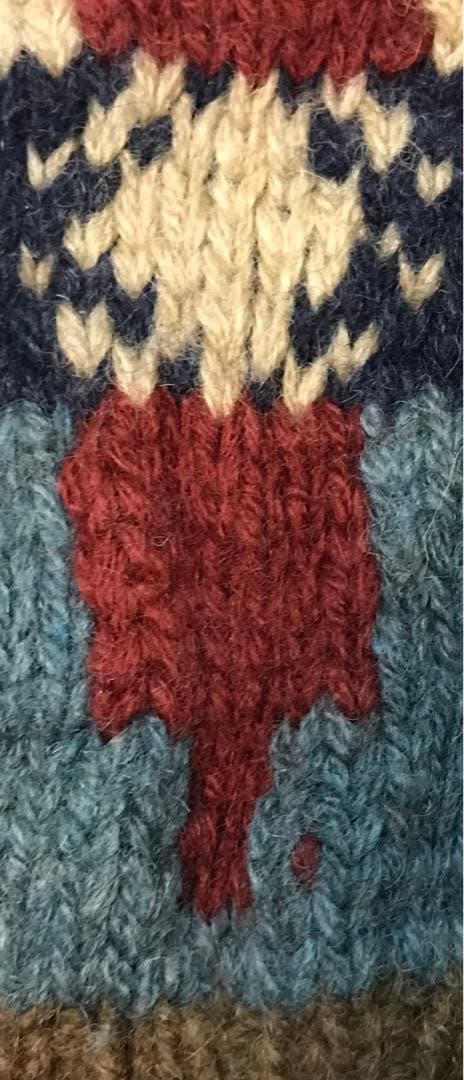 超レア カニエウエスト着 90's ラルフローレン カウボーイ柄 ニットセーター