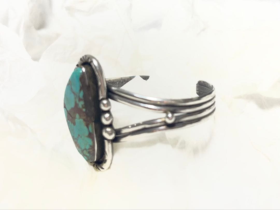 【新品未使用】 ターコイズ シルバー バングル