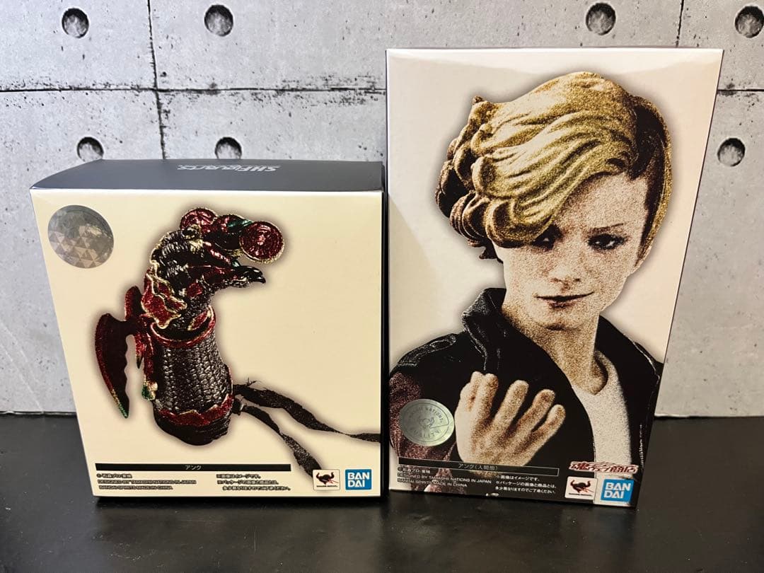 真骨彫製法 アンク、フィギュアーツ アンク人間態 グリード態セット 仮面ライダー