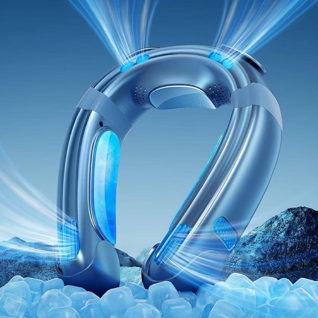 ネッククーラー 冷却プレート ダブル冷却 首掛け扇風機