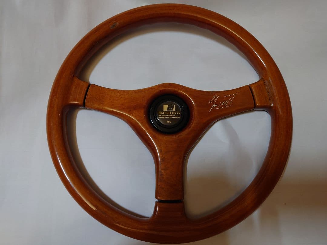 Michellotti ウッド ステアリング 　ミケロッティ当時物！旧車！
