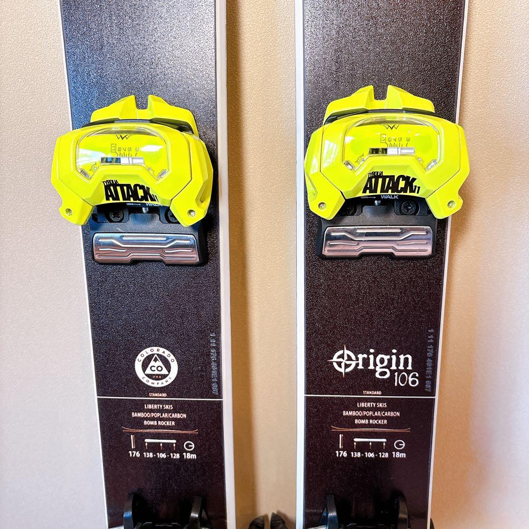 【超美品】 LIBERTY SKIS リバティスキー チロリア 金具付