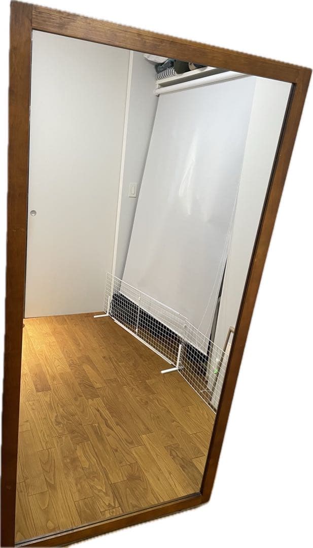 木製スタンドミラー ブラウン　90㎝✖️180㎝