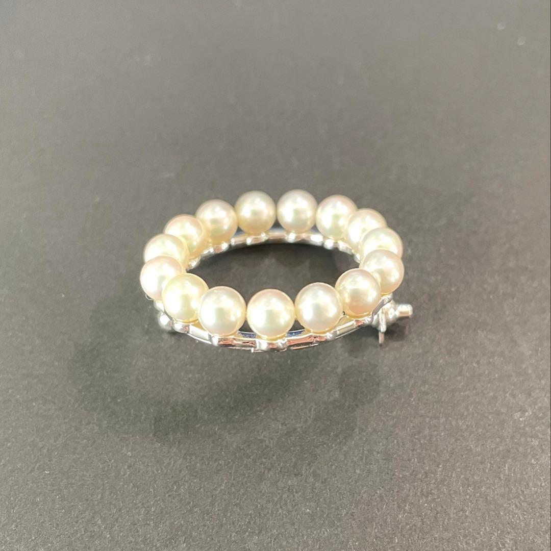 ミキモト　パールブローチ　あこや真珠　入学式　卒業式　ベビーパール　コサージュ