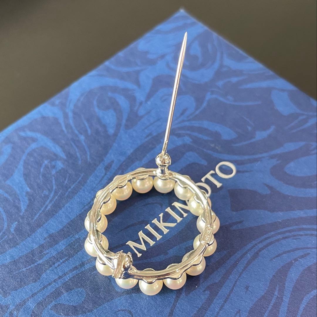 ミキモト　パールブローチ　あこや真珠　入学式　卒業式　ベビーパール　コサージュ