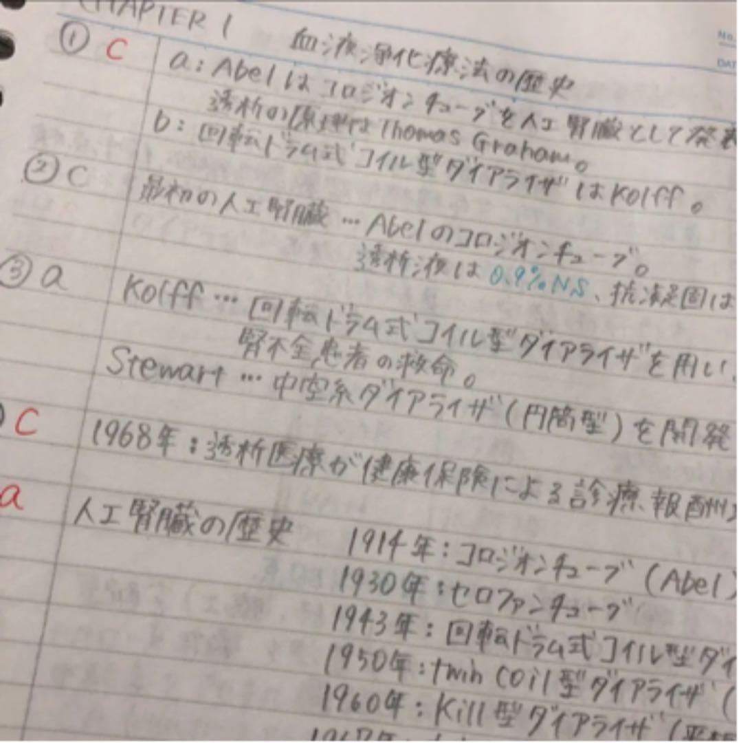 透析技術認定士　まとめノート