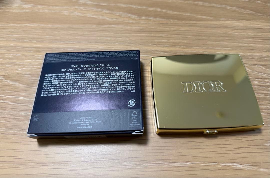 【新品・未使用】Dior ショウ サンク クルール 912 プラム パレード