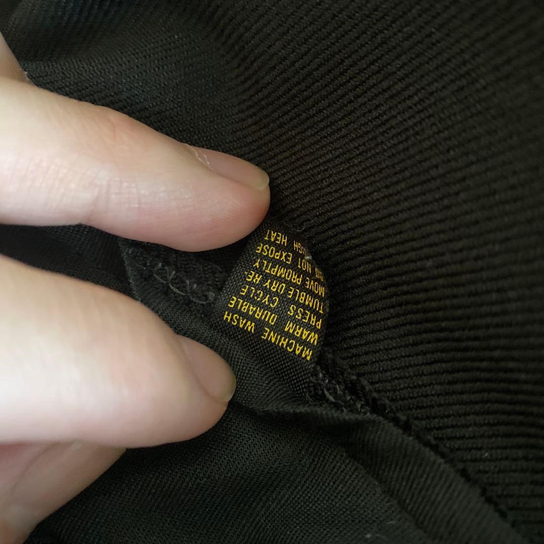 80s USA製　HAGGAR アクションスラックス ブラック w35相当 黒