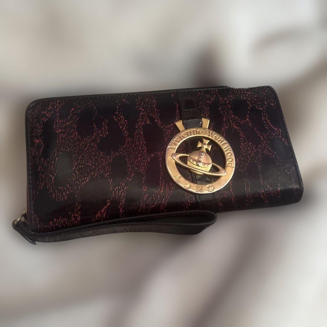 カ*ん様 「正規品」Vivienne Westwood レオパード柄 長財布