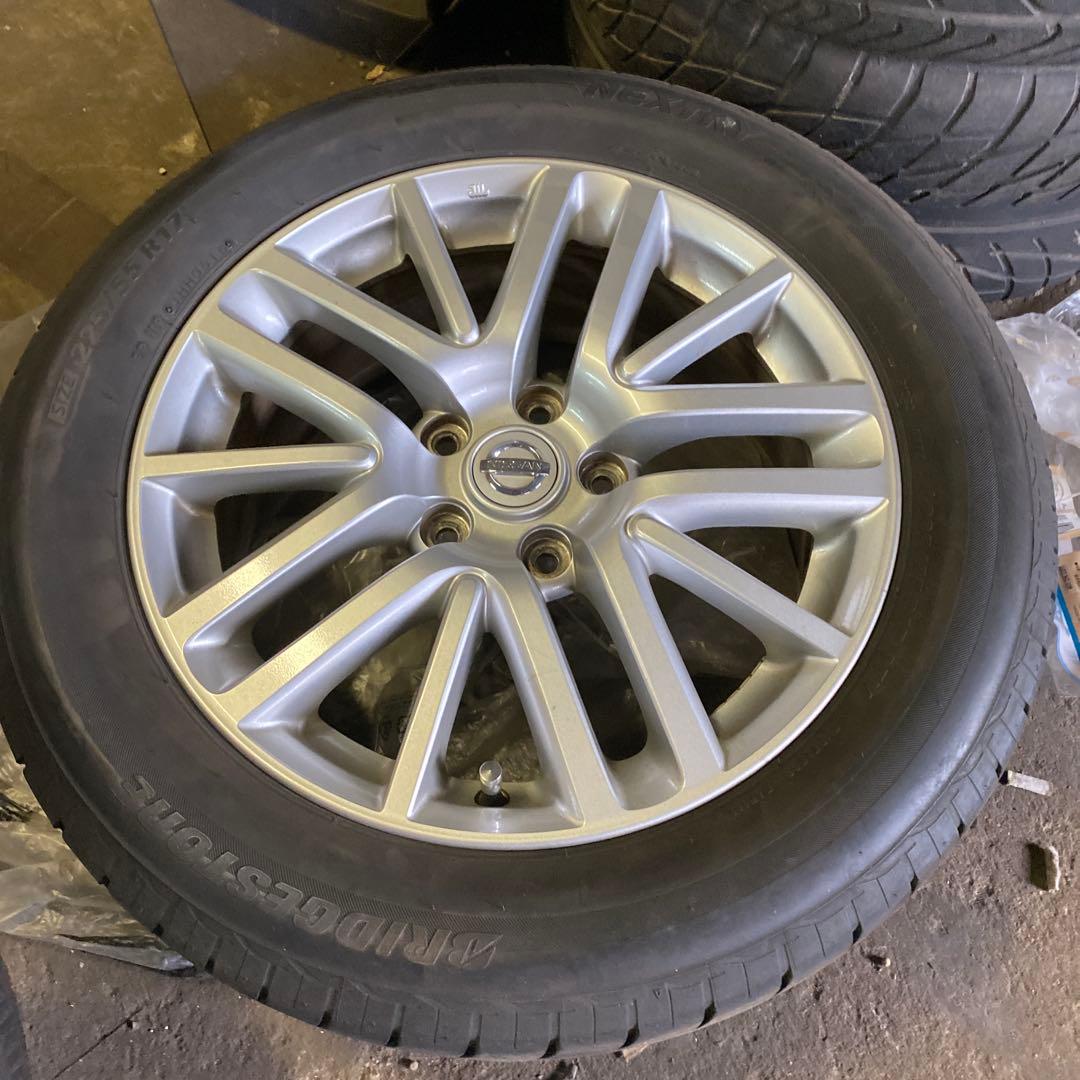 日産フーガ純正 17インチ ホイールセット タイヤ付き