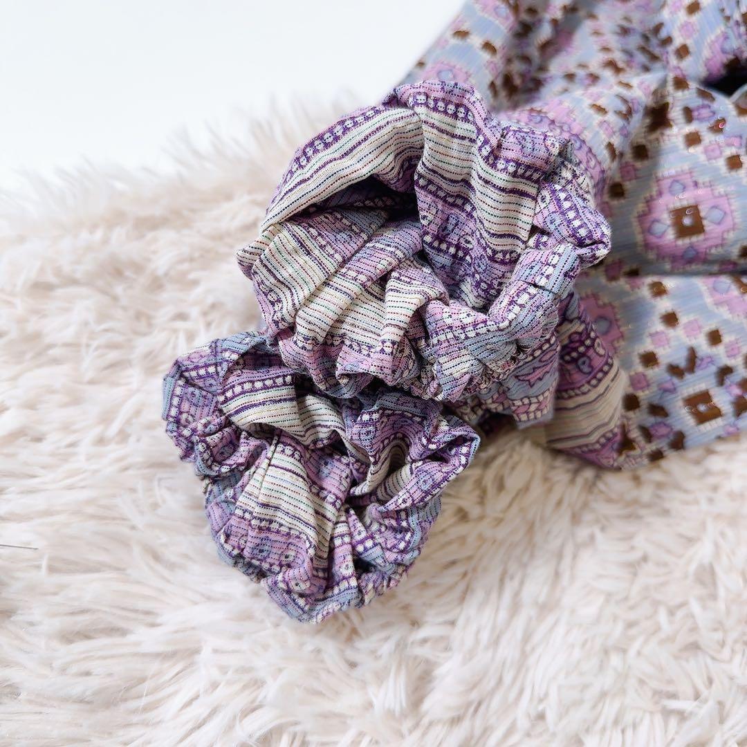 未使用級ꕥサラマリカ 2024 完売品 カリーナスクエアプリントタッセルドレス