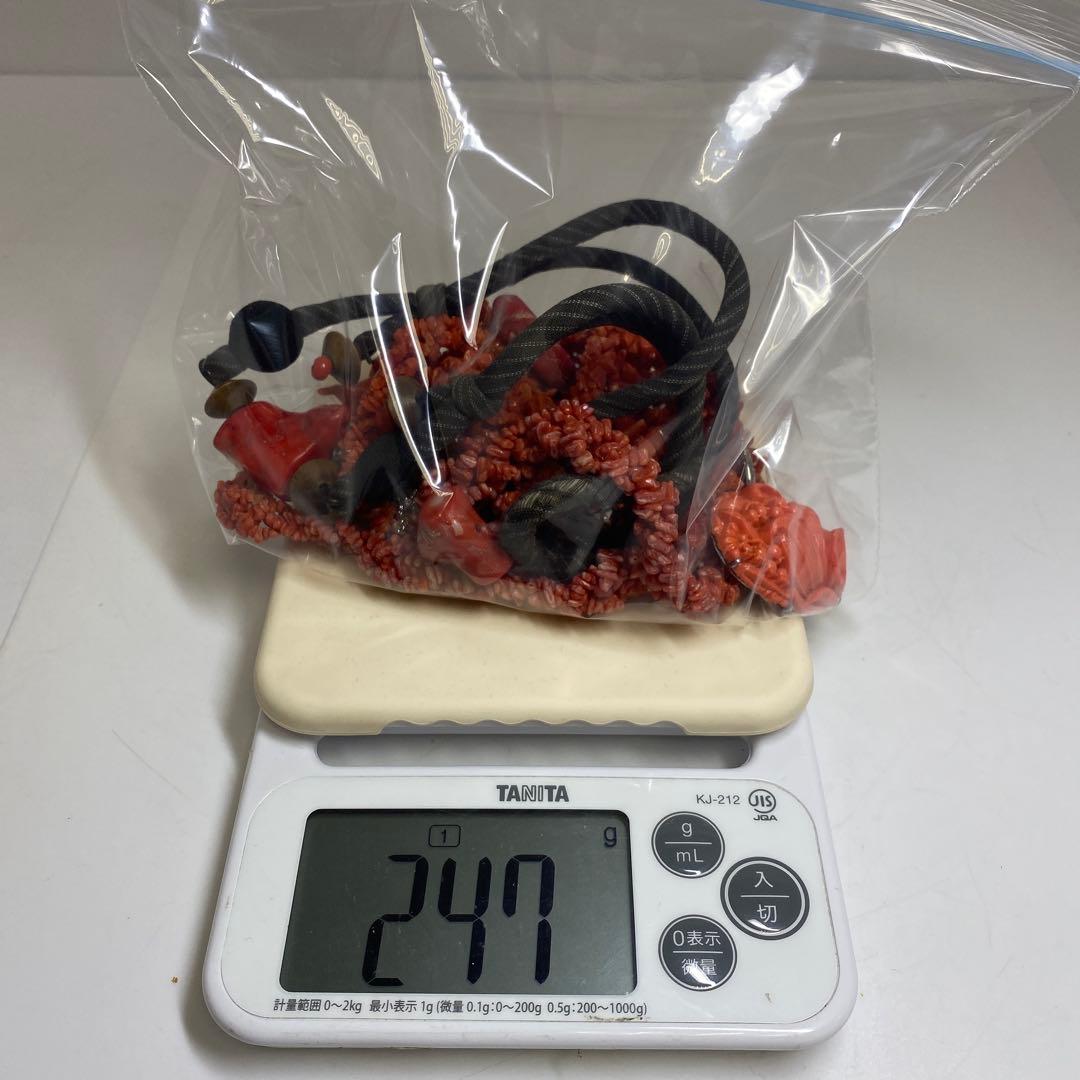 赤珊瑚など　ネックレス色々247g 東里8-0130ア㊱