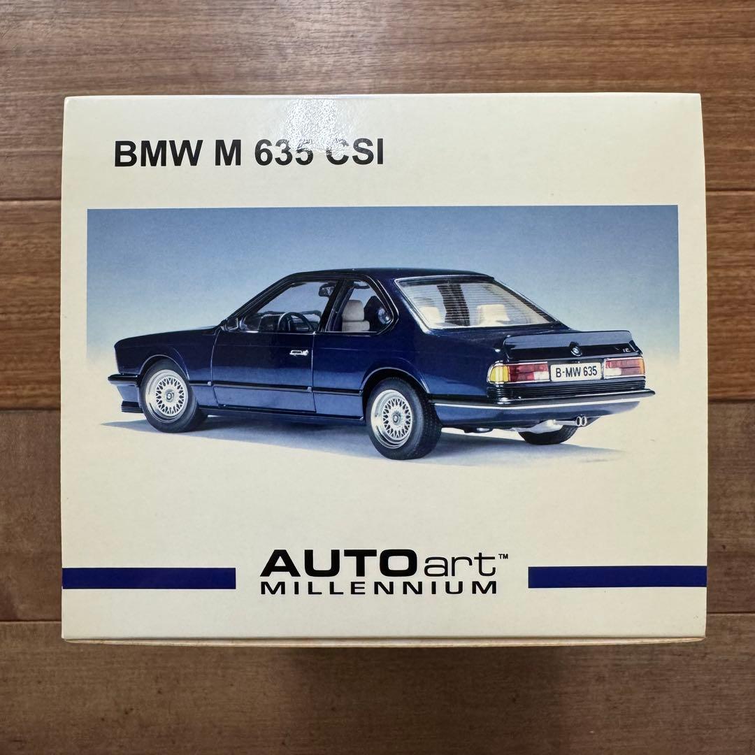 【新品】オートアート  M 635 CSi 紺メタ　1/18