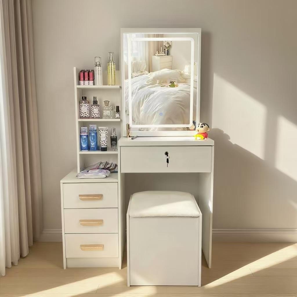 ホワイトドレッサー・鏡台 訳あり品　写真をご確認 102-②