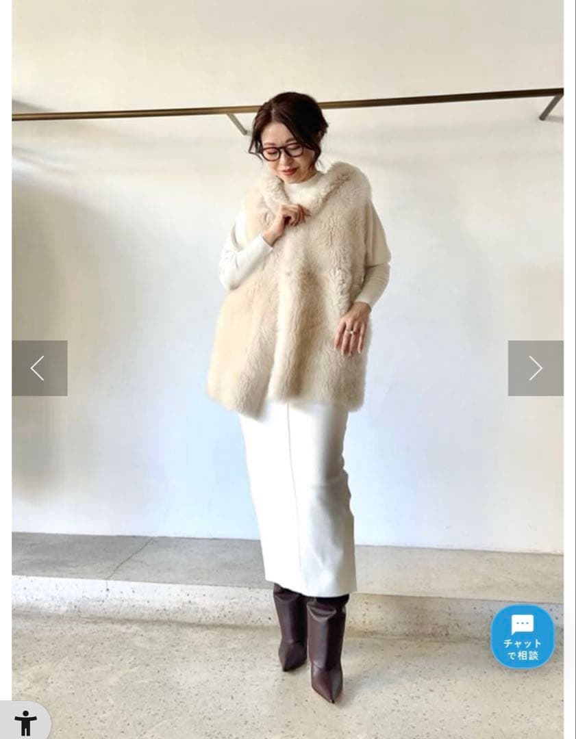 セール　ウィムガゼット　フーデッドファージレ　エクリュ