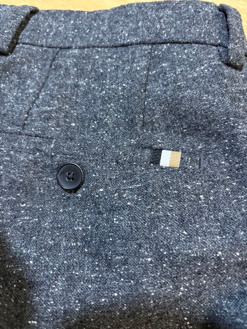 未使用に近い　ヒューゴボス　ウールツイード　ホームスパン