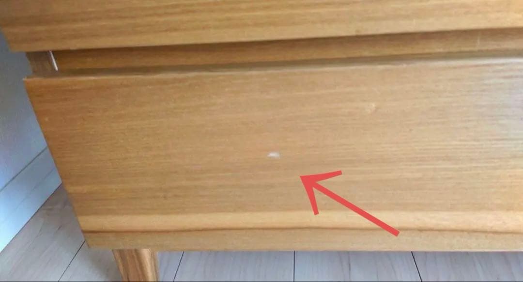 スヌ　美品 無印良品 脚付き木製チェスト4段