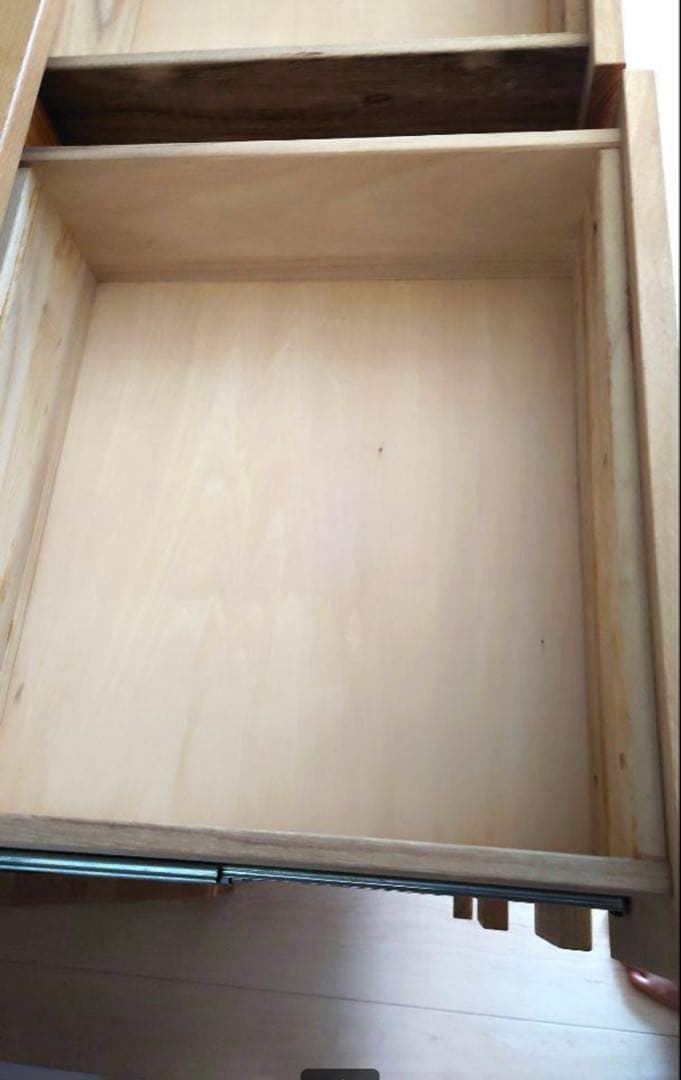 スヌ　美品 無印良品 脚付き木製チェスト4段