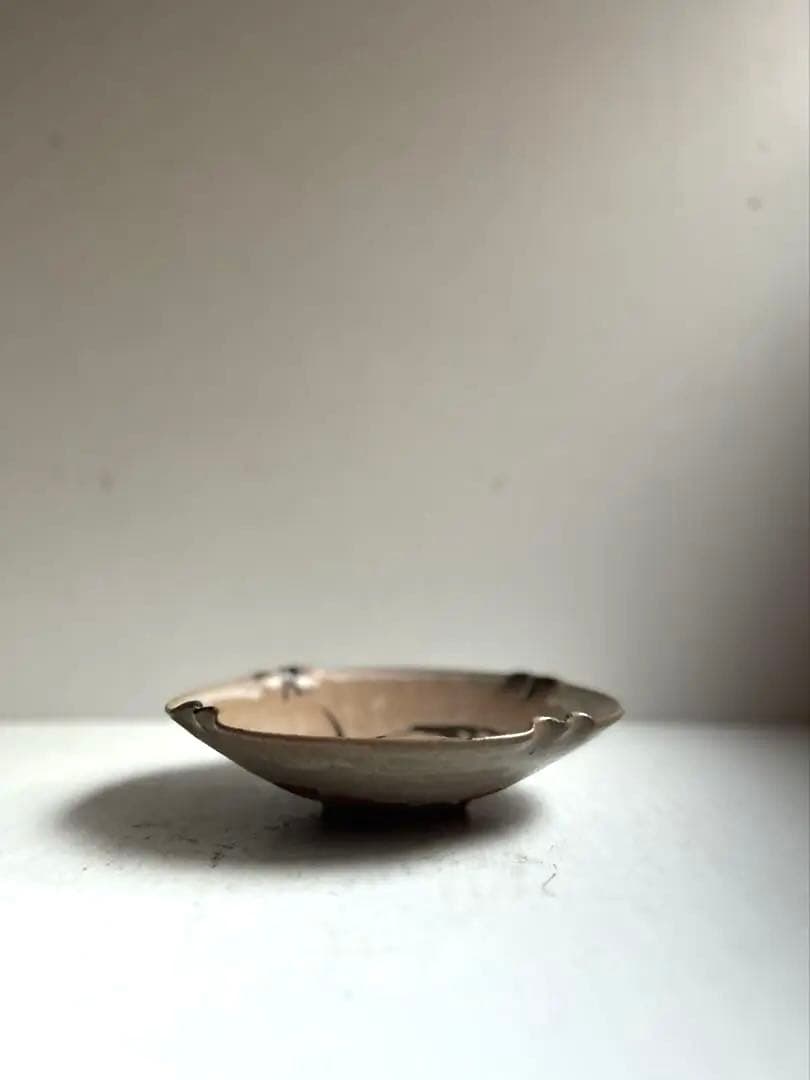 376 田中佐次郎 山瀬窯 絵唐津菓子器 ② 唐津焼 茶道 茶道具 未使用 希少