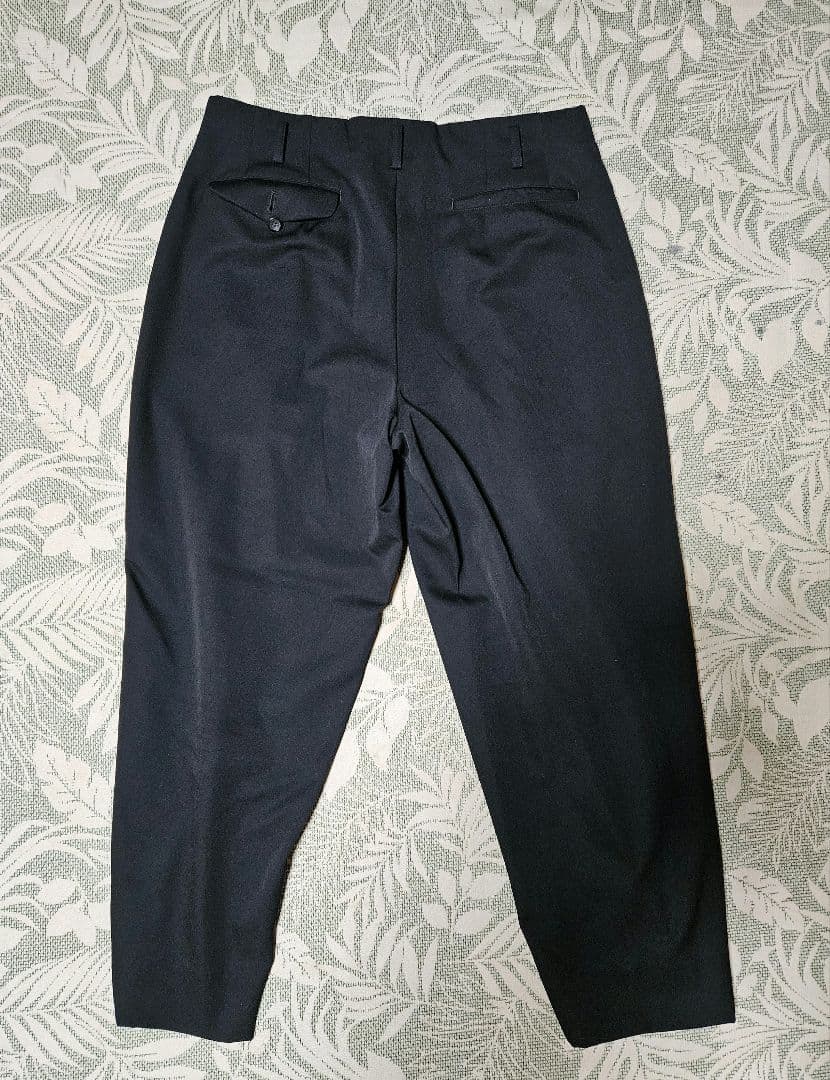 コムデギャルソン　オム　プリュスウールギャバジン 2タックパンツ