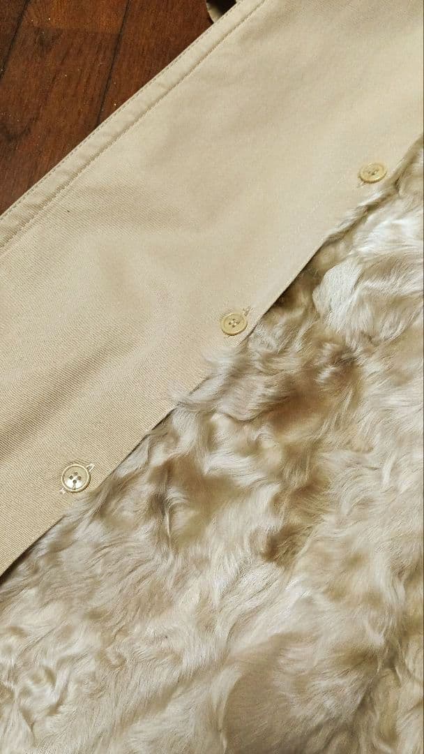 ひまわり　岐阜毛被 リアルファーライナー付 トレンチコート 13号