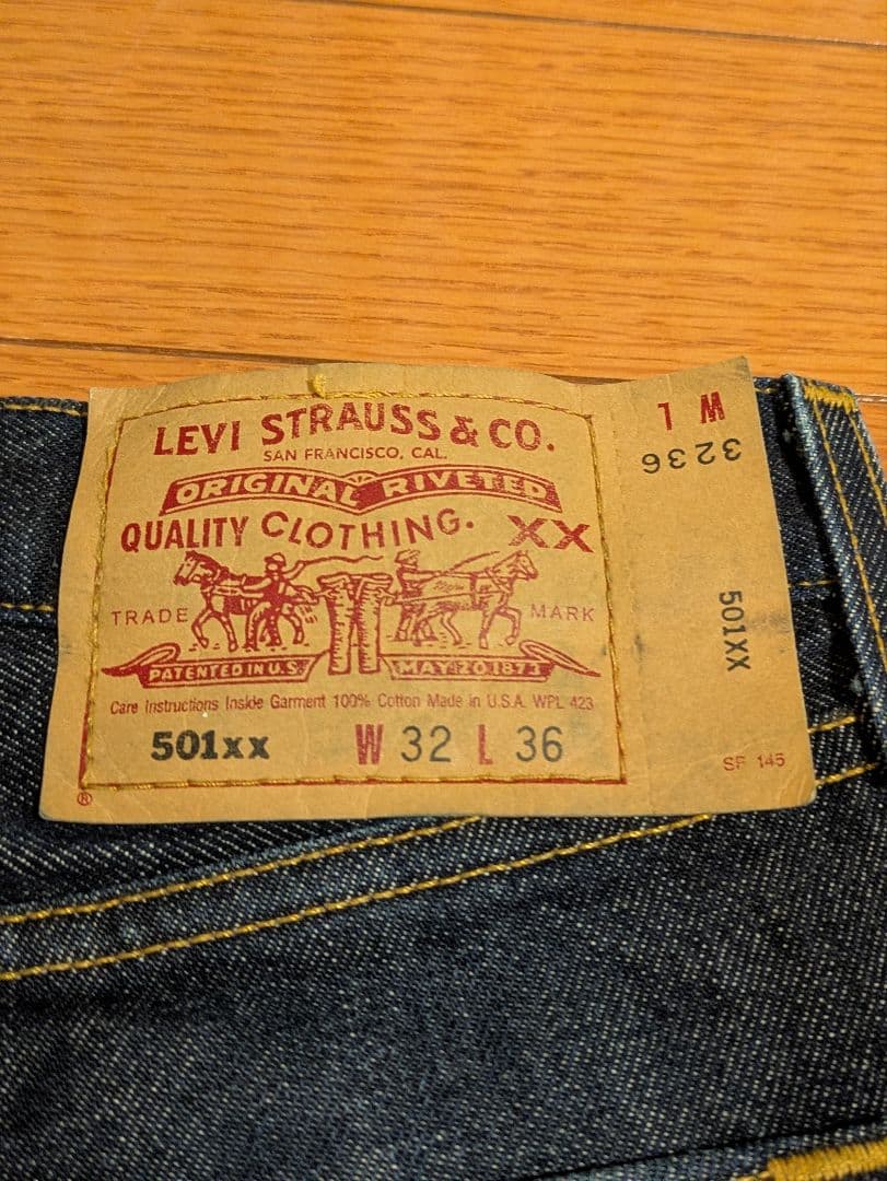 Levi's 501xx 01年 濃紺 553 USA W32 L36