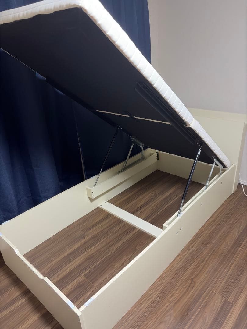 【直接引取り限定】インテローグ　収納付きはね上げシングルベッド【12/21まで】