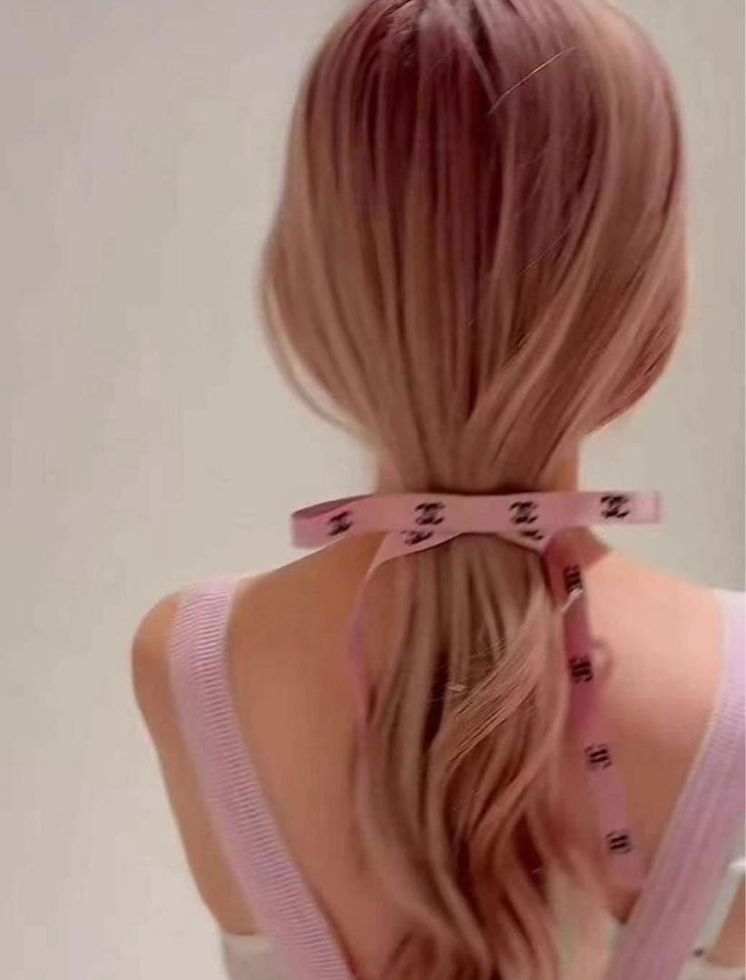 値下げ！新品未使用　シャネル　ボウ　バレッタ　リボン　ピンク　25B 最新作