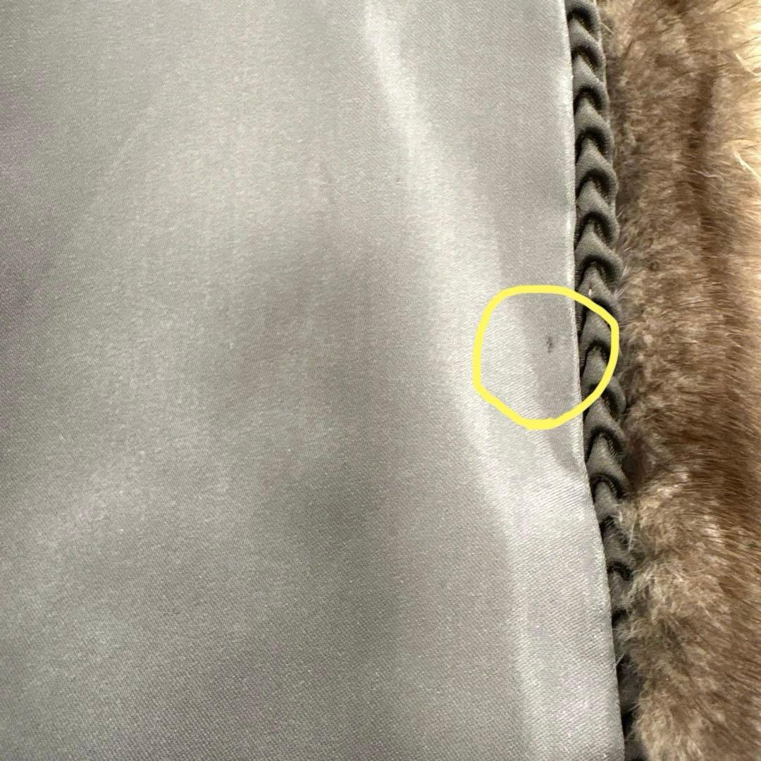 リアルファー 毛皮コート ミンク相当 ブラウン 11号 現状品