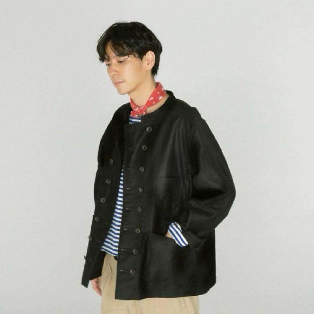 【美品/限定レア】ルサンパレイユ 2nd 別注 ブラックモールスキン ジャケット