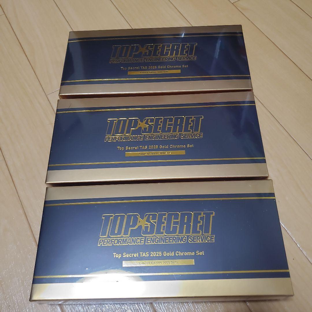 東京オートサロン MINIGT TopSecret ゴールドクロム3台3箱セット