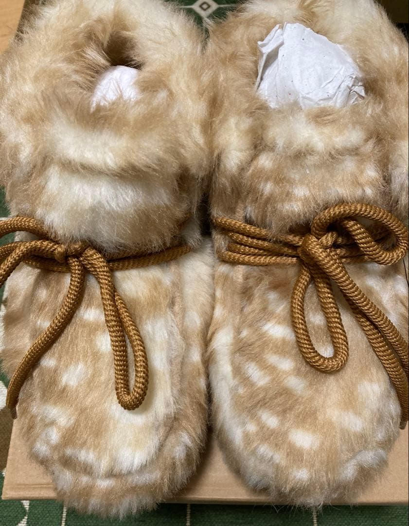 ニコアンド　オリジナルフェイクムートンモカシンブーツ　M ※初期不良あり。