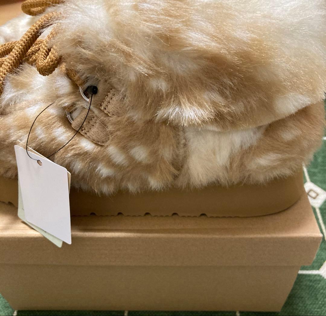 ニコアンド　オリジナルフェイクムートンモカシンブーツ　M ※初期不良あり。