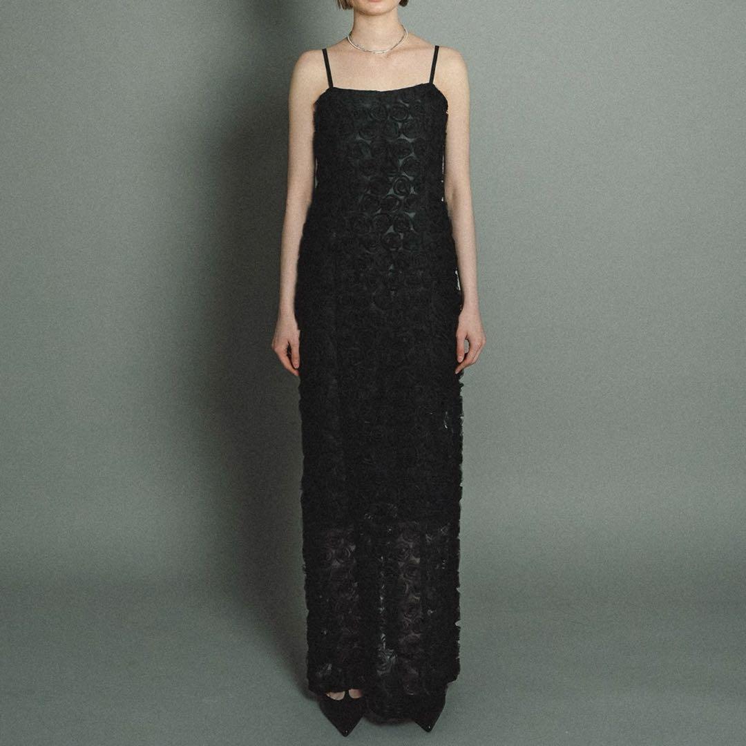 Rose race pencil dress ドレスワンピースet.UNiVER