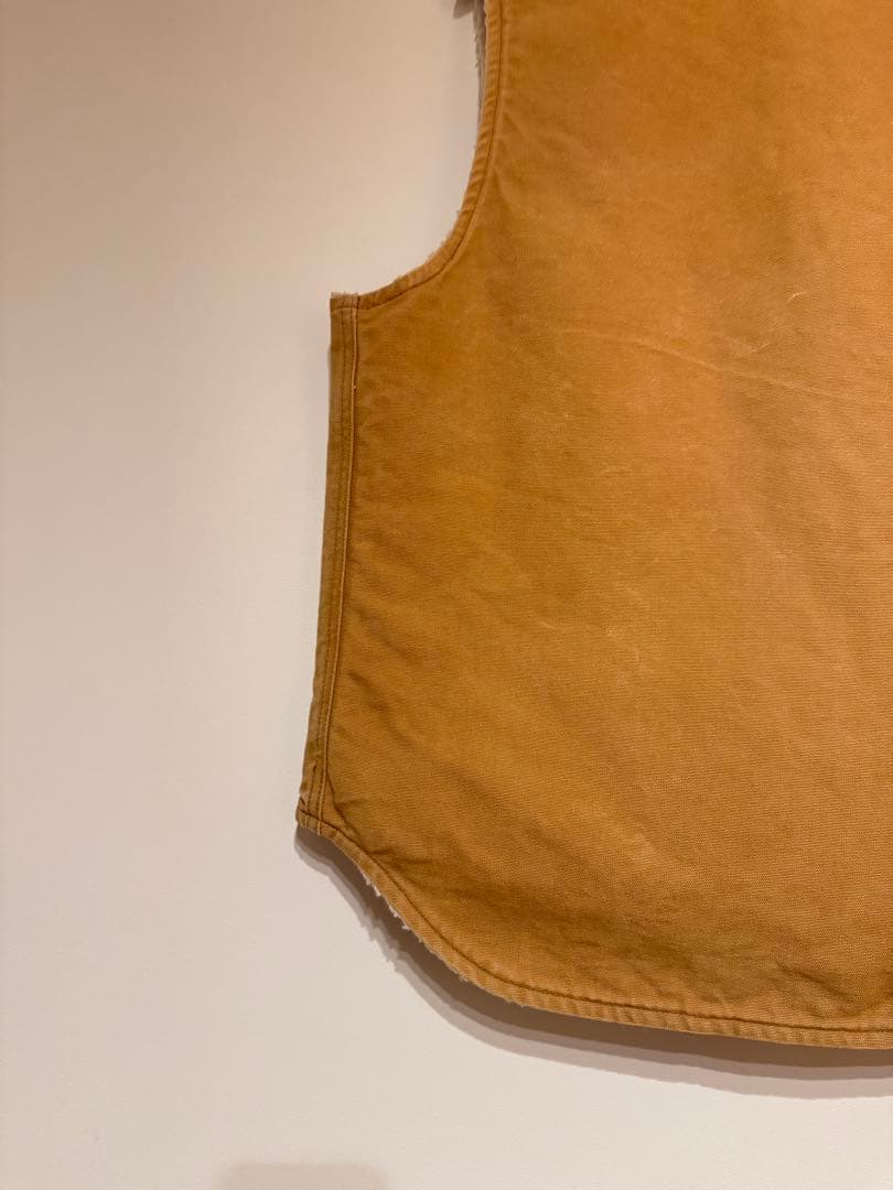 専用 カーハート ダックベスト ベスト XLサイズ ベージュ 古着 フェード