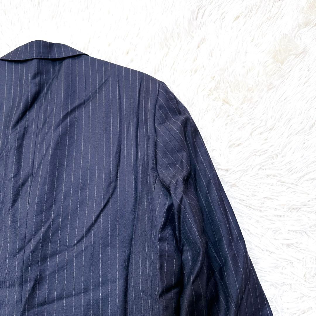 Loro Piana ネイビー ストライプ セットアップ L 冠婚葬祭　イタリア