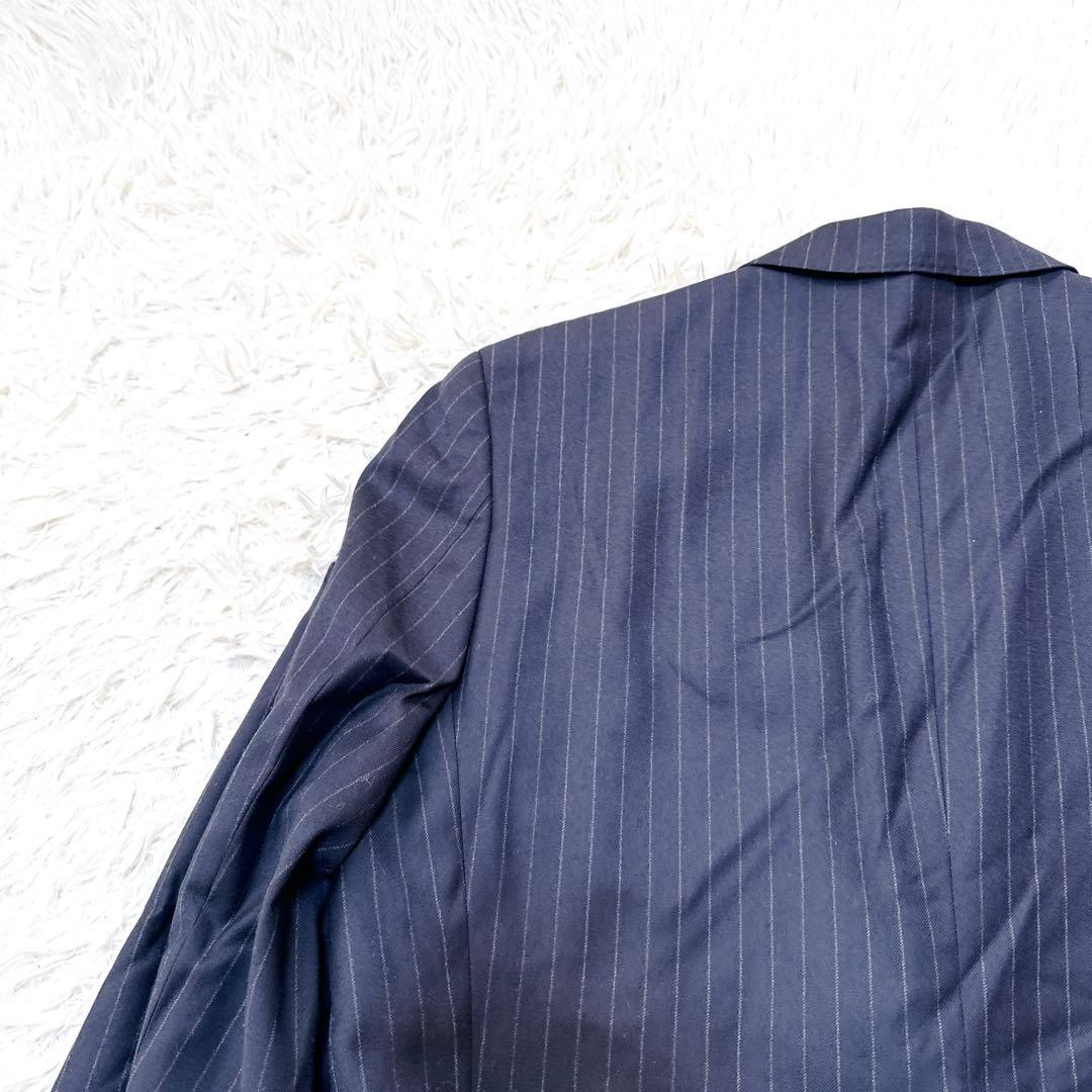 Loro Piana ネイビー ストライプ セットアップ L 冠婚葬祭　イタリア