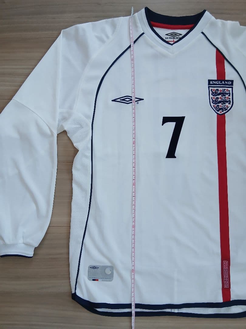 美品　Umbro イングランド代表 長袖ユニフォーム ベッカム 7番