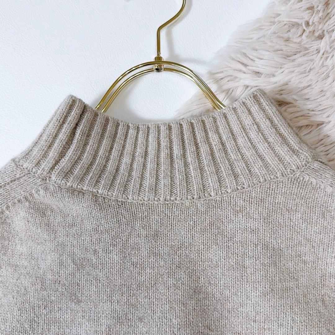 未使用級ꕥ北欧暮らしの道具店 あったかウールニットベスト いつものコーデが広がる