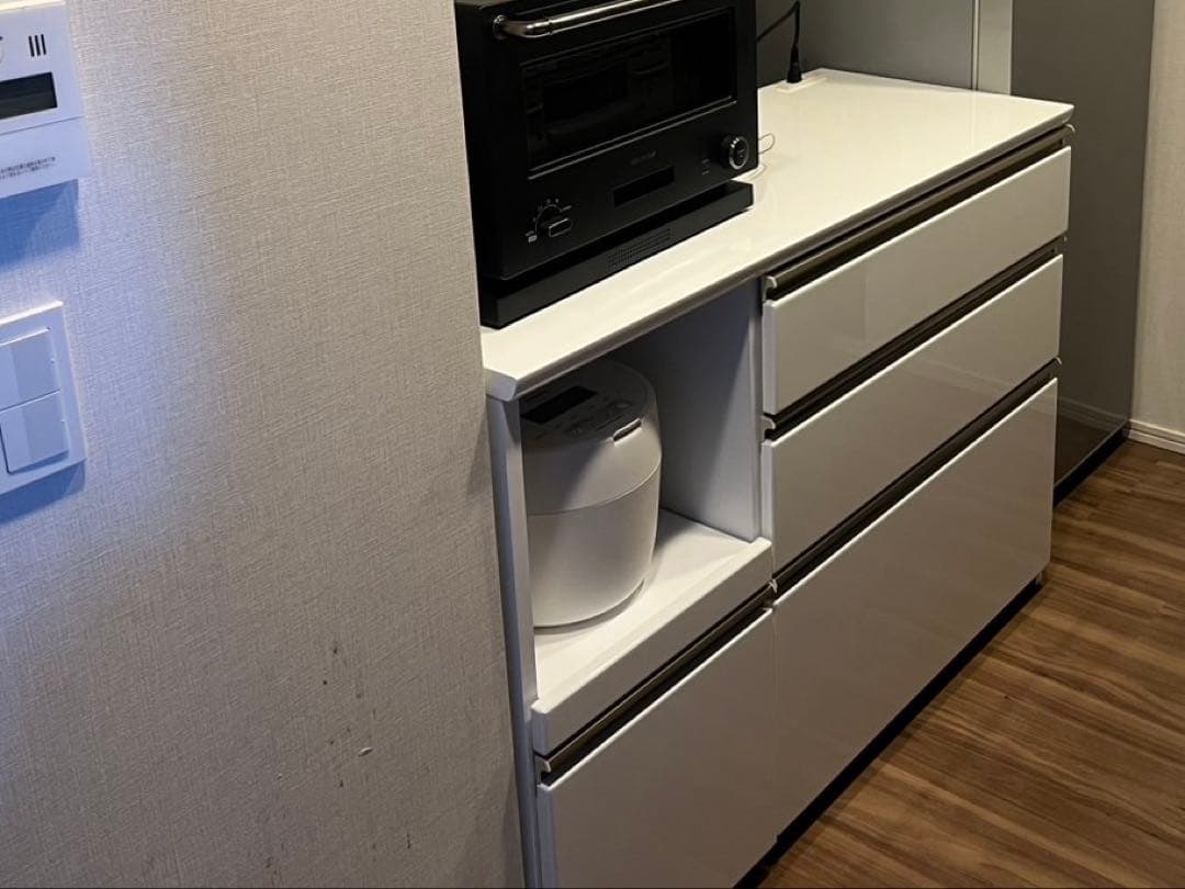 美品【引越しの為7/20迄販売】【東京インテリア】キッチンカウンター収納