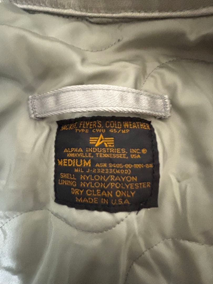 ア*ヌ様 Alpha Industries CWU-45/P ミリタリージャケッ