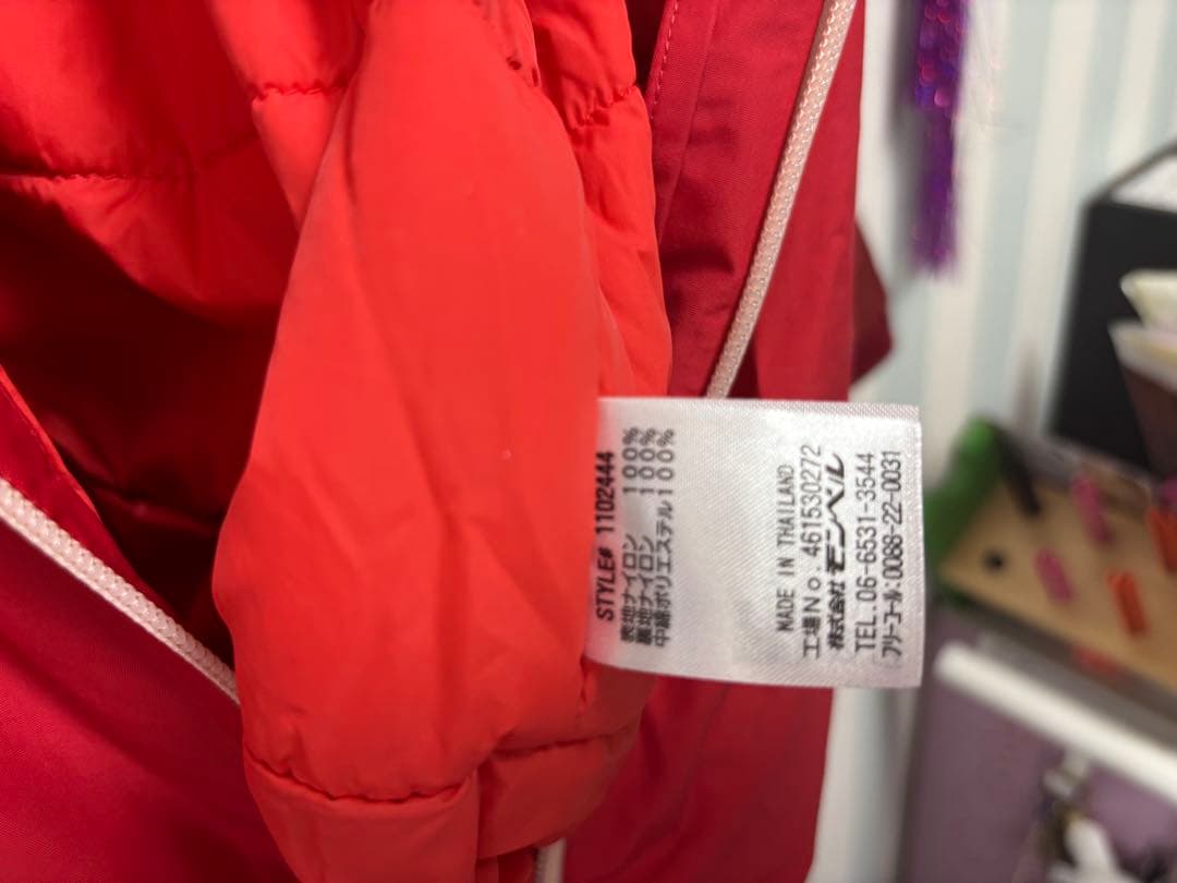 美品☆montbell 子供用レッドジャケット 130