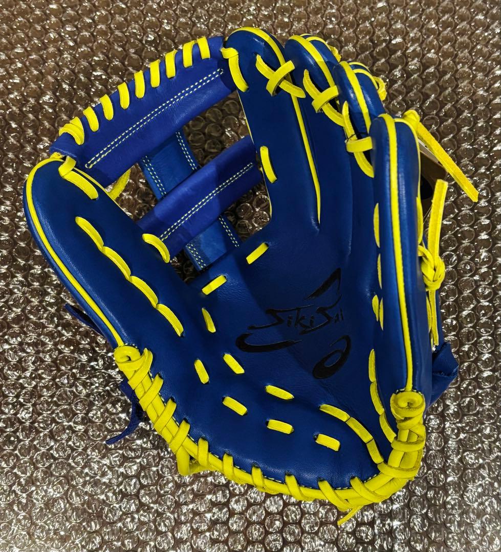 アシックス　軟式用グラブ 内野手 野球グローブ シキサイ